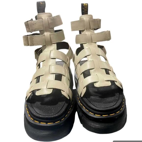 Dr. Martens Women's Ricki Gladiator NWOT Combat Moto Platform Sandals - Picture 1 of 13